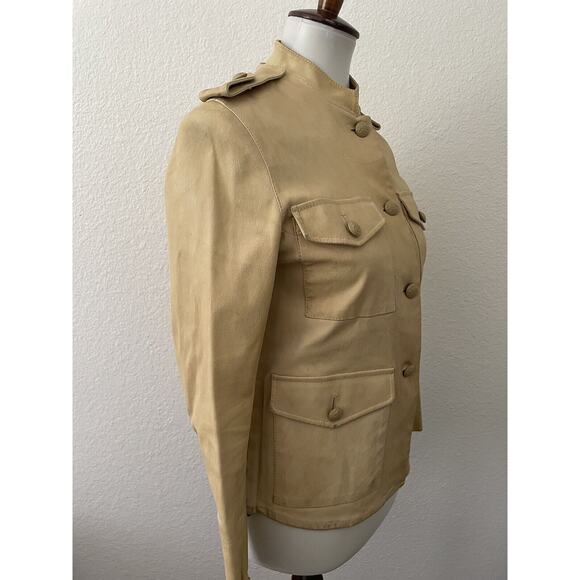 3.1 Phillip Lim Jacket Lamb Leather Button Front FLAW - Picture 11 of 16